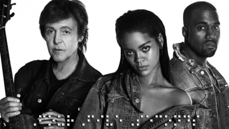 Sir Paul McCartney, Rihanna và Kanye West.